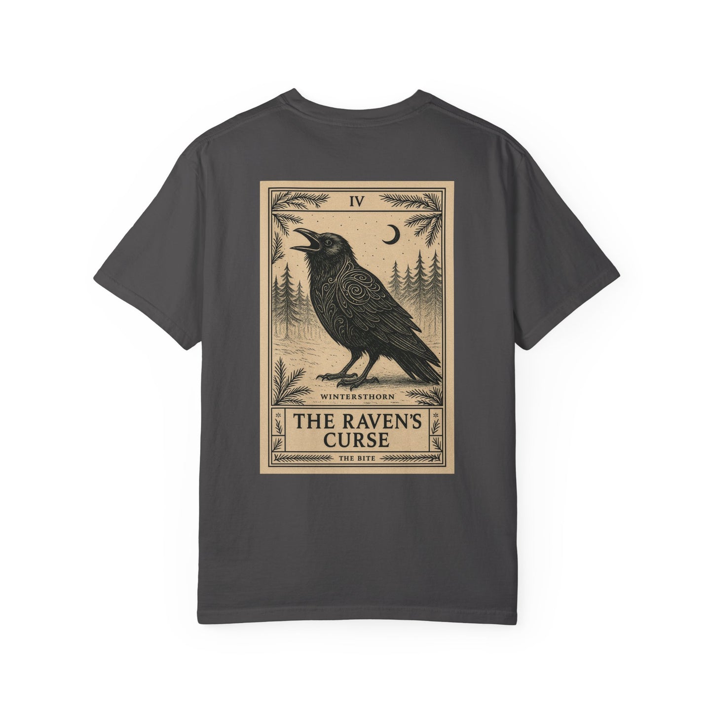 The Bite - 'The Raven's Curse (IV)' Tarot Card T-Shirt