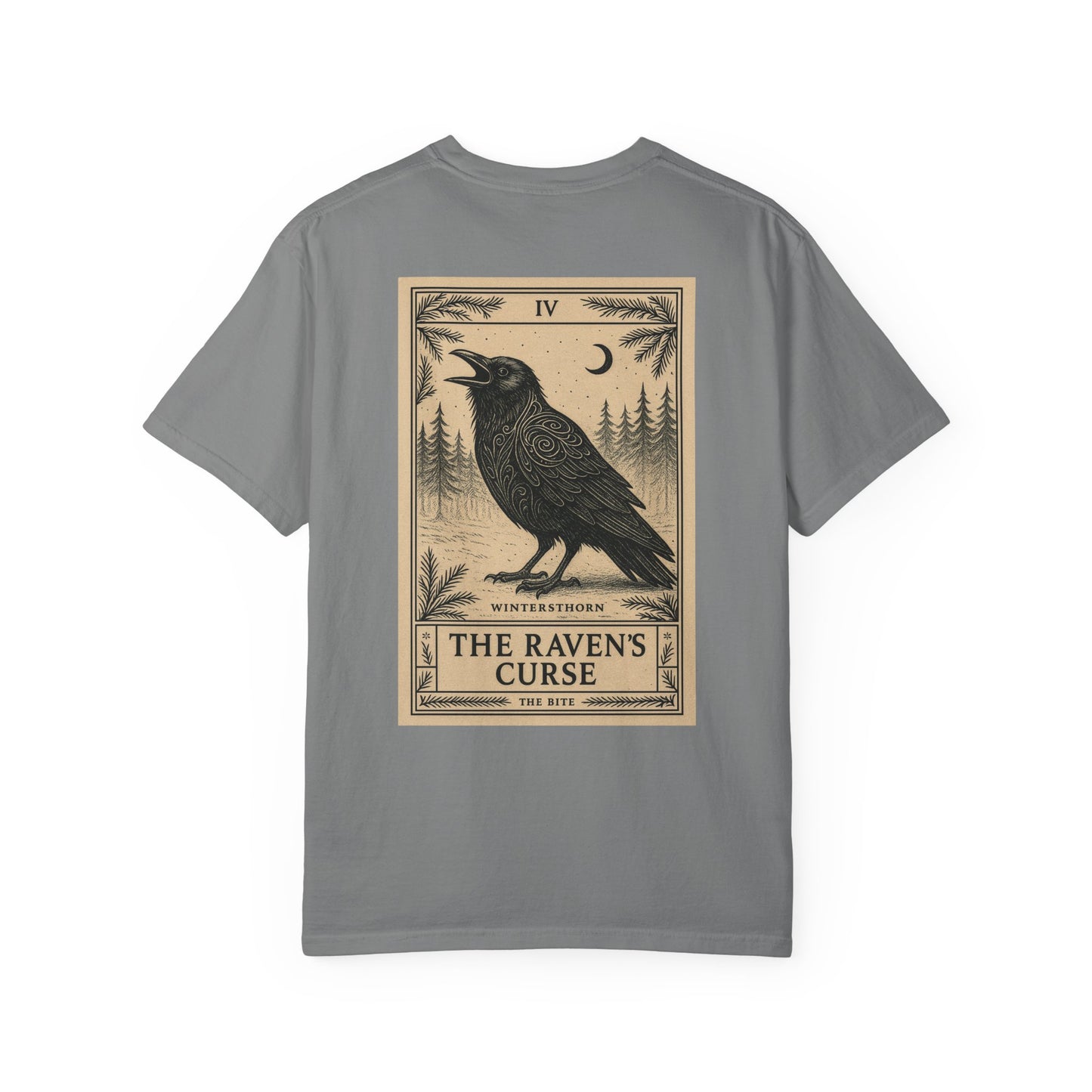 The Bite - 'The Raven's Curse (IV)' Tarot Card T-Shirt