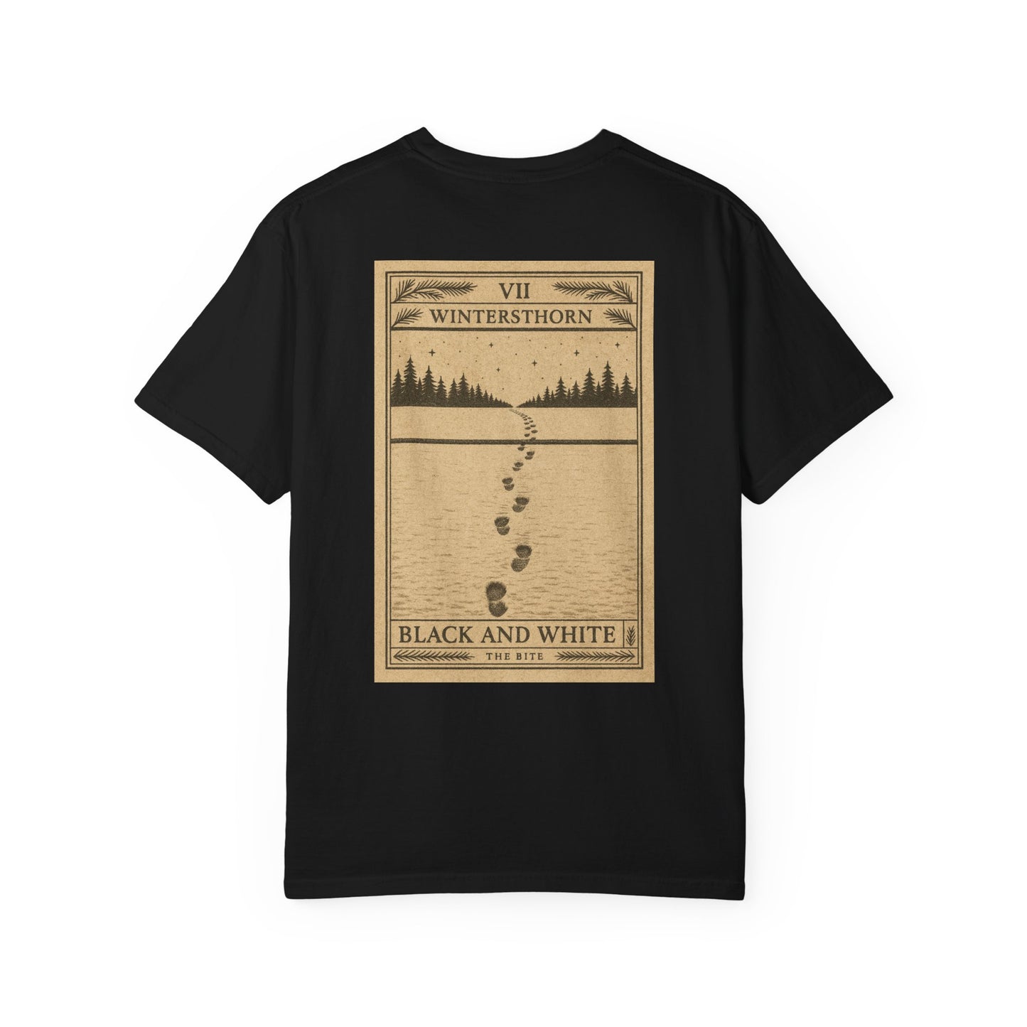 The Bite - 'Black and White (VII)' Tarot Card T-Shirt