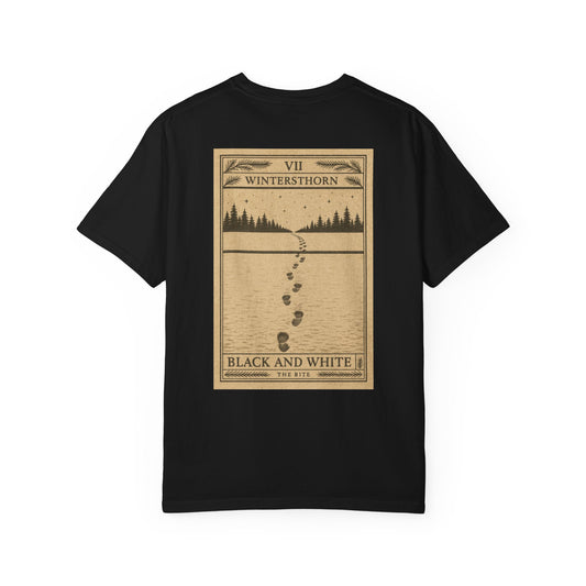 The Bite - 'Black and White (VII)' Tarot Card T-Shirt