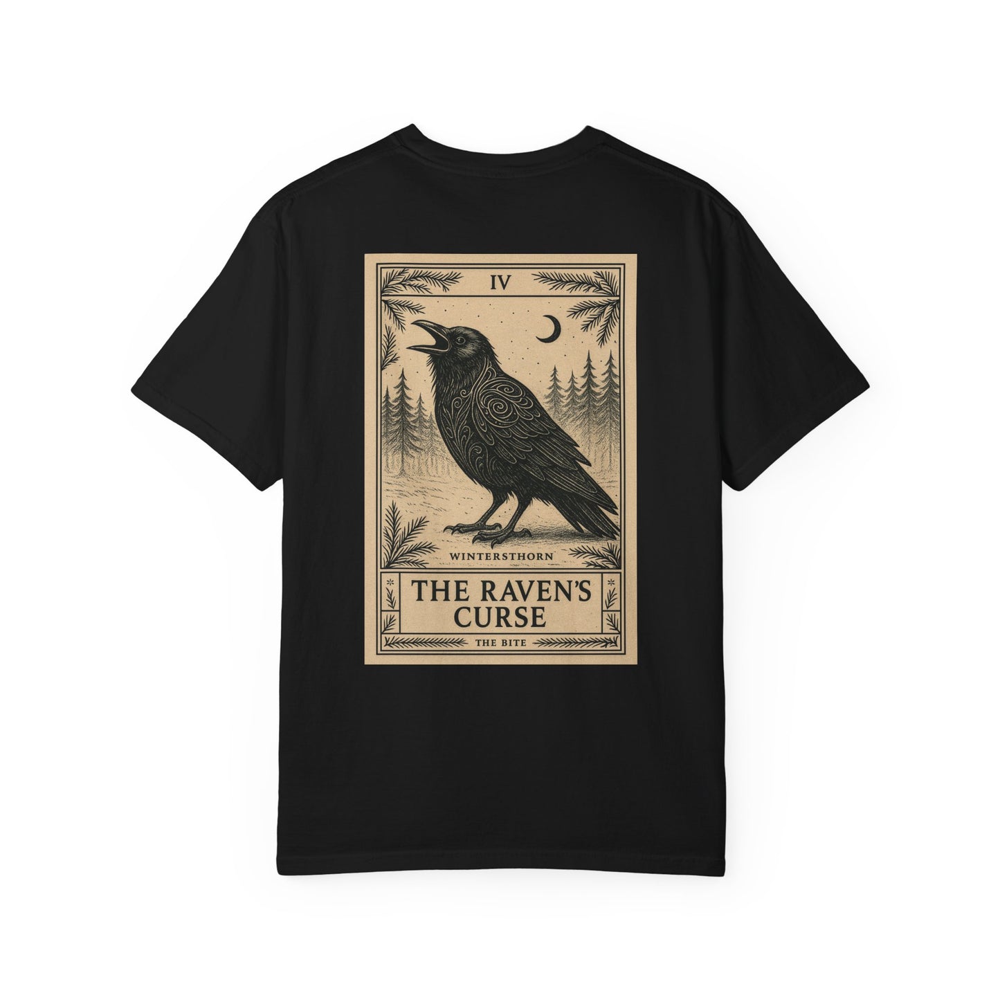 The Bite - 'The Raven's Curse (IV)' Tarot Card T-Shirt
